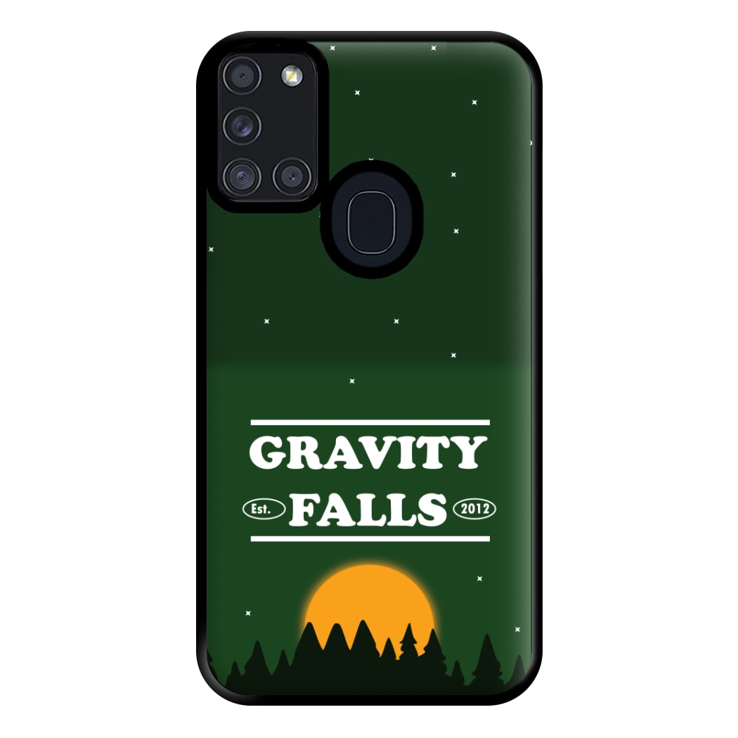 Green Forest Sunset  Phone Case for Galaxy A21s