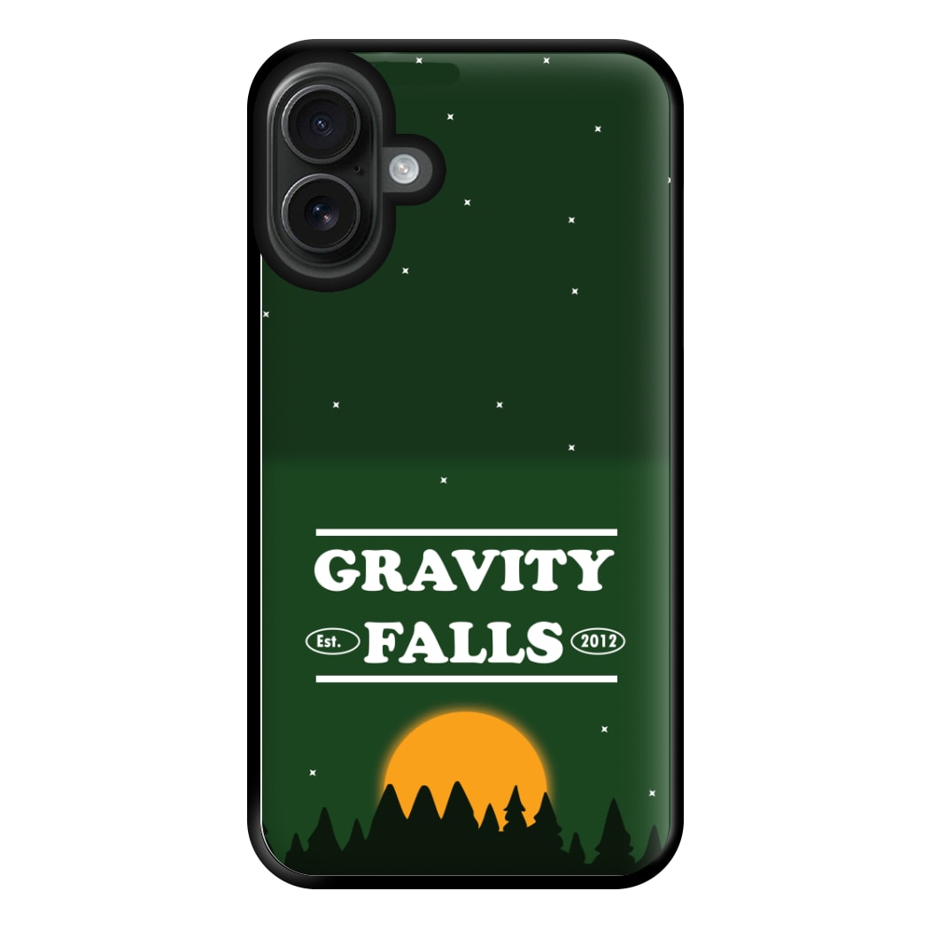 Green Forest Sunset  Phone Case for iPhone 16 Plus