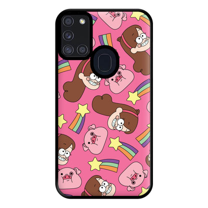 Mabel And Stars Pattern Phone Case for Galaxy A21s