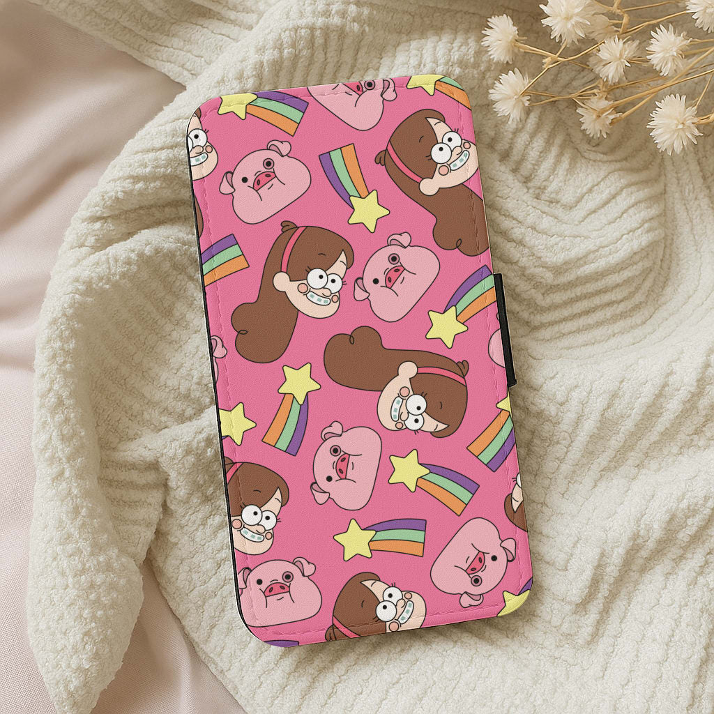 Mabel And Stars Pattern Wallet Phone Case