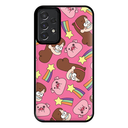 Mabel And Stars Pattern Phone Case for Galaxy A52 / A52s