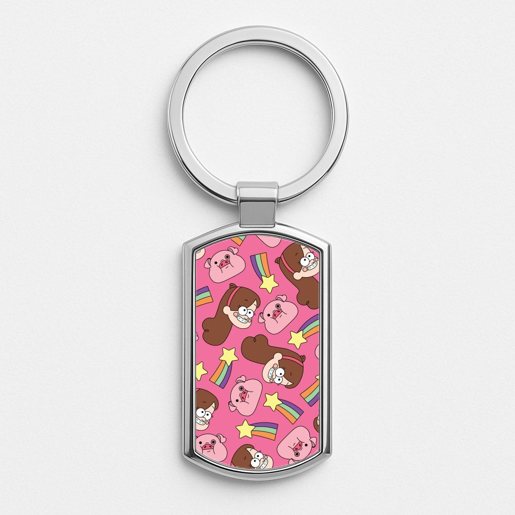 Mabel And Stars Pattern Luxury Keyring