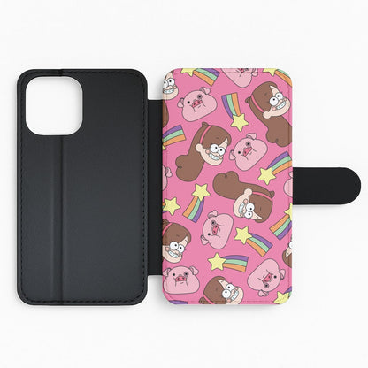 Mabel And Stars Pattern Flip Phone Case