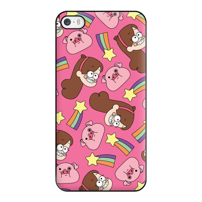 Mabel And Stars Pattern Phone Case for iPhone 5 / 5s / SE 2016