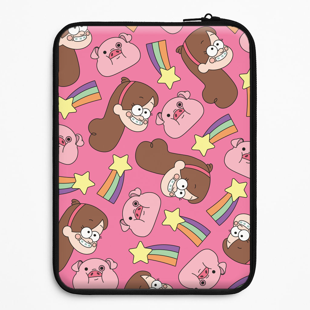 Mabel And Stars Pattern Laptop Sleeve