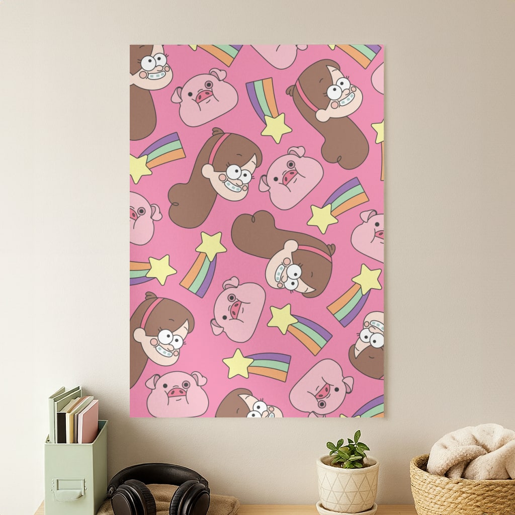 Mabel And Stars Pattern Poster