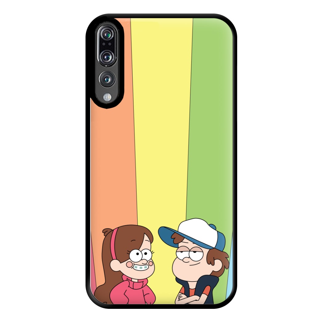 Mabel And Dipper Rainbow Phone Case for Huawei P20 Pro