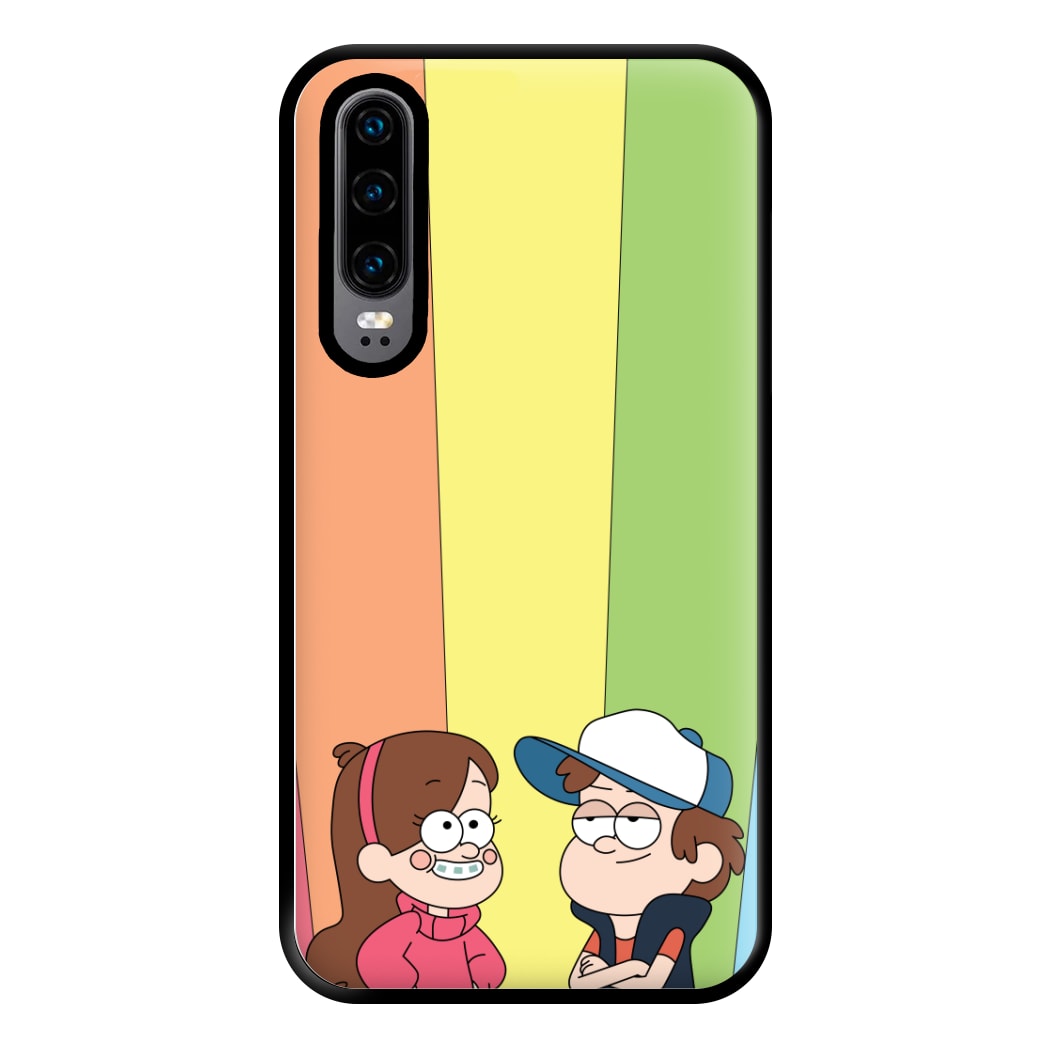 Mabel And Dipper Rainbow Phone Case for Huawei P30