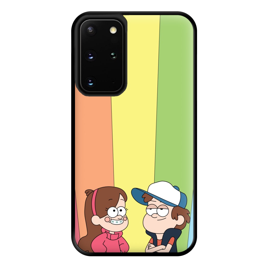 Mabel And Dipper Rainbow Phone Case for Galaxy S20 Plus