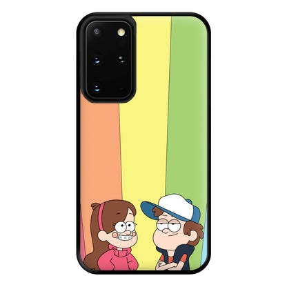 Mabel And Dipper Rainbow Phone Case for Galaxy S20 Plus