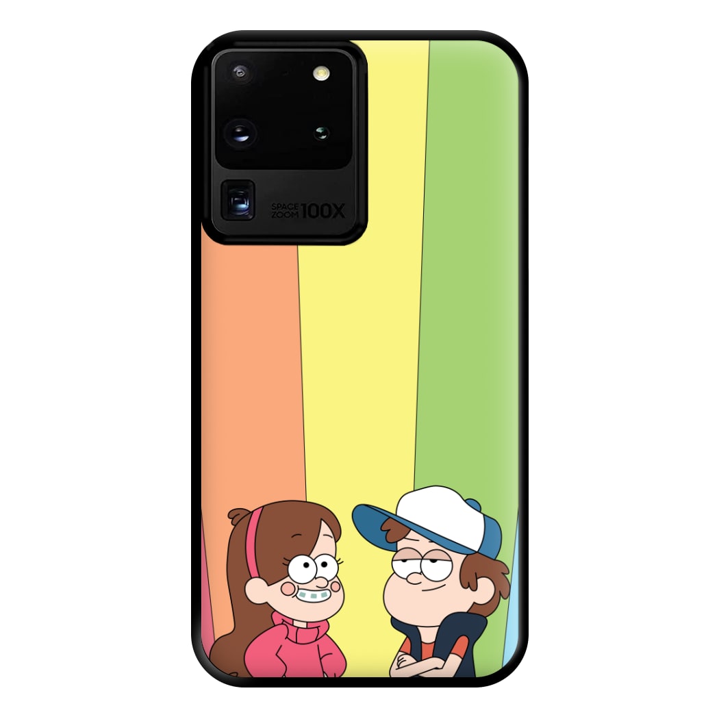 Mabel And Dipper Rainbow Phone Case for Galaxy S20 Ultra