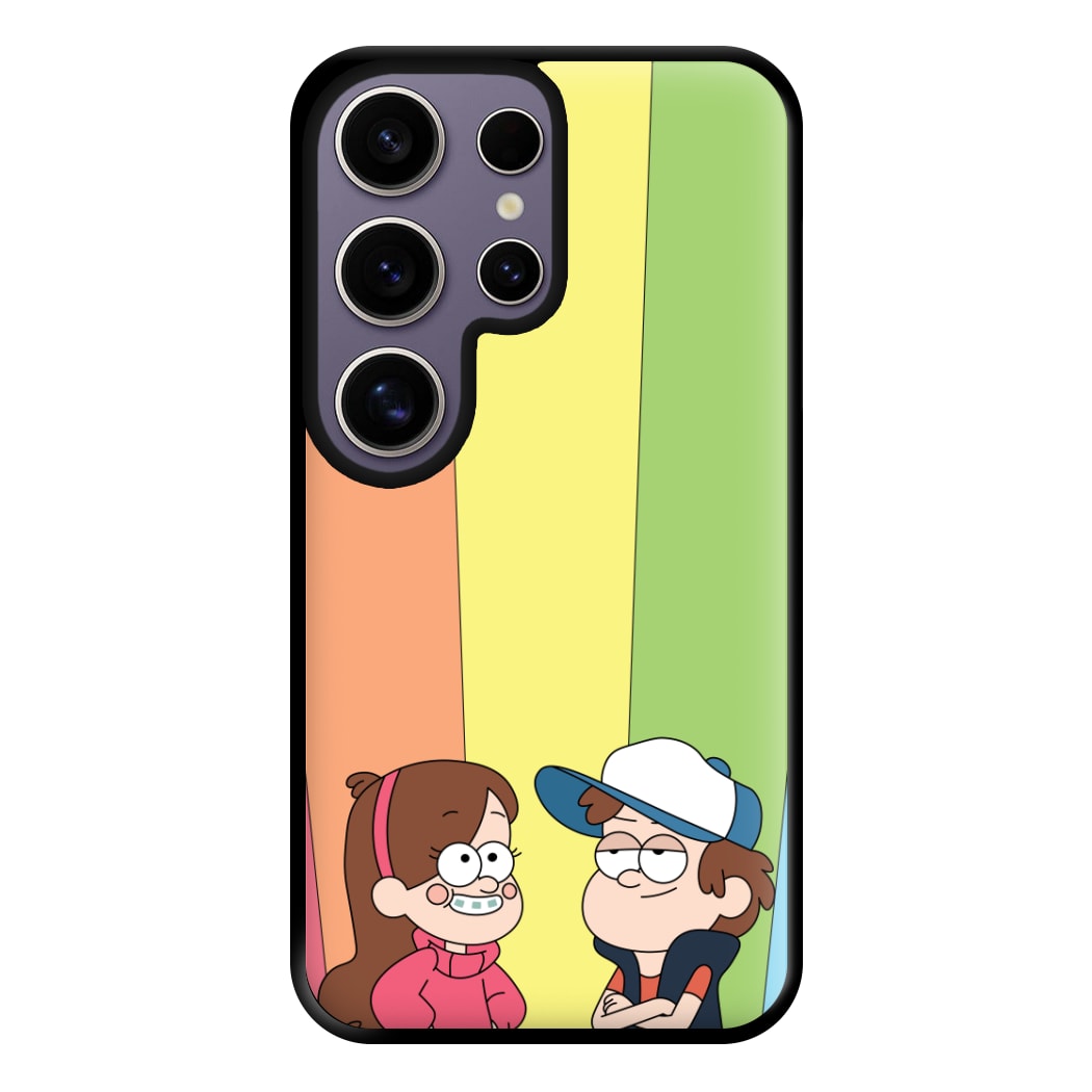 Mabel And Dipper Rainbow Phone Case for Galaxy S25 Ultra