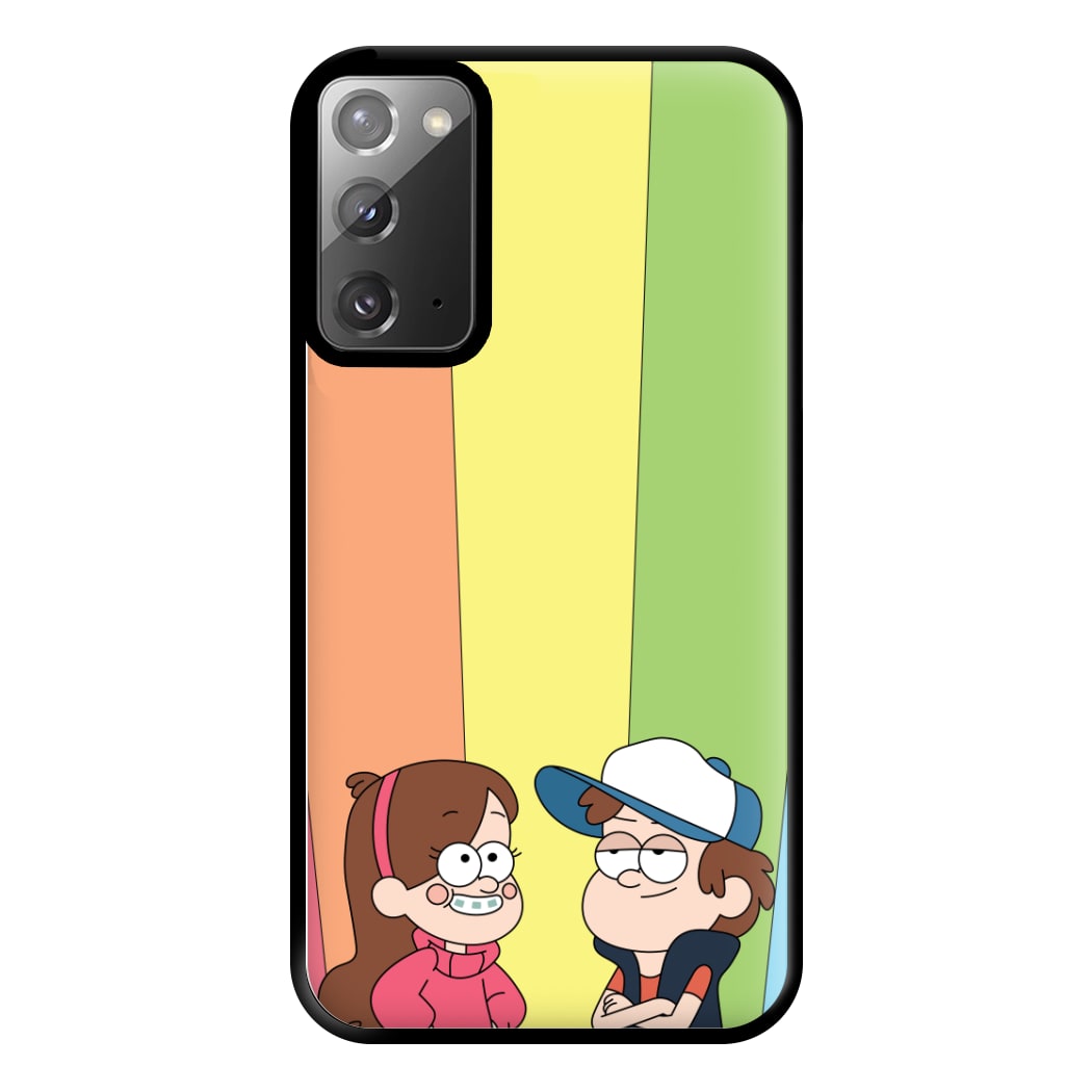 Mabel And Dipper Rainbow Phone Case for Galaxy Note 20 Ultra