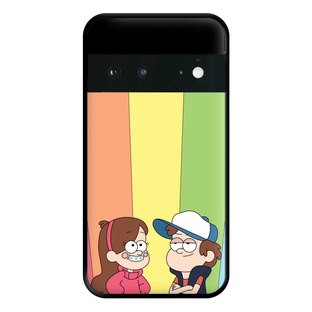 Mabel And Dipper Rainbow Phone Case for Google Pixel 6a