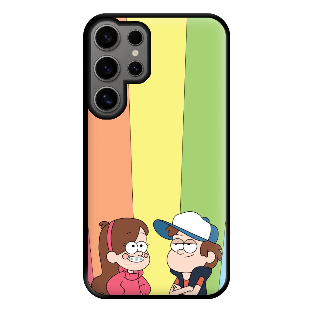 Mabel And Dipper Rainbow Phone Case for Galaxy S24 Ultra