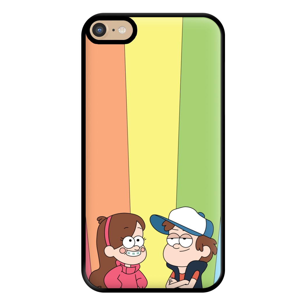 Mabel And Dipper Rainbow Phone Case for iPhone 6 Plus / 7 Plus / 8 Plus