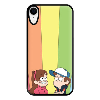 Mabel And Dipper Rainbow Phone Case for iPhone XR