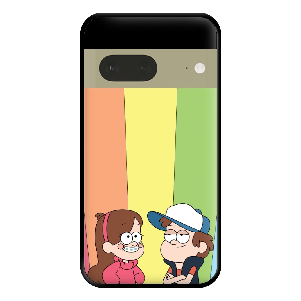 Mabel And Dipper Rainbow Phone Case for Google Pixel 7a