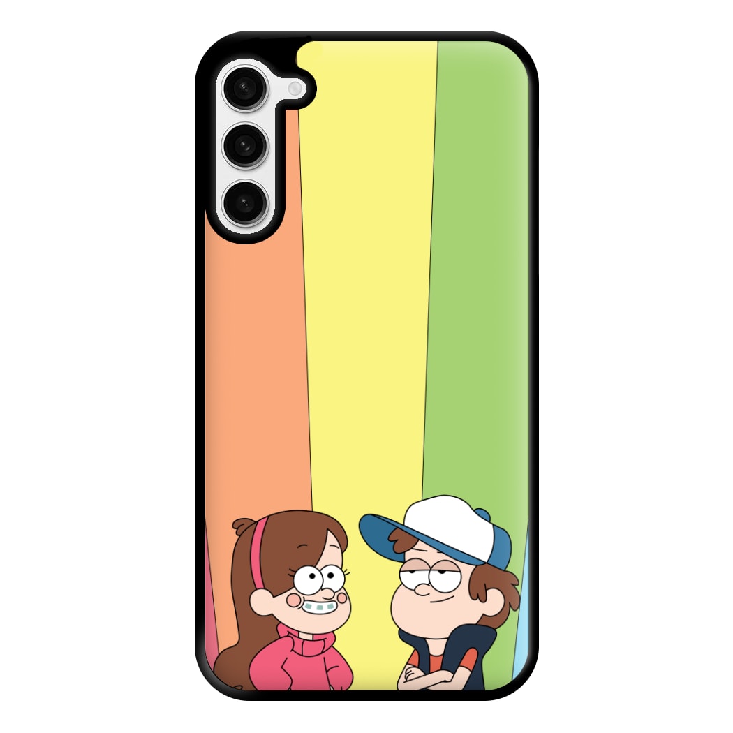 Mabel And Dipper Rainbow Phone Case for Galaxy S23 Plus