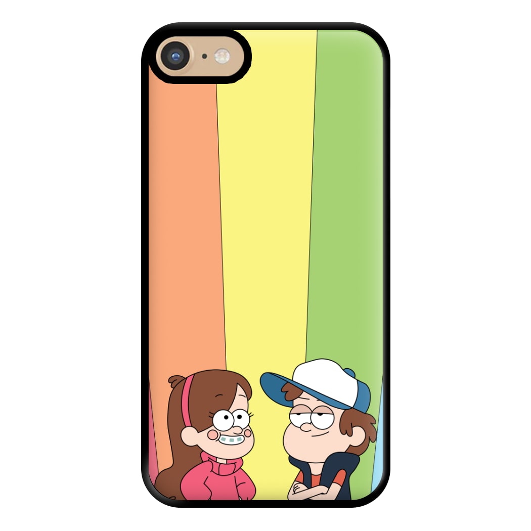 Mabel And Dipper Rainbow Phone Case for iPhone 6 / 7 / 8 / SE