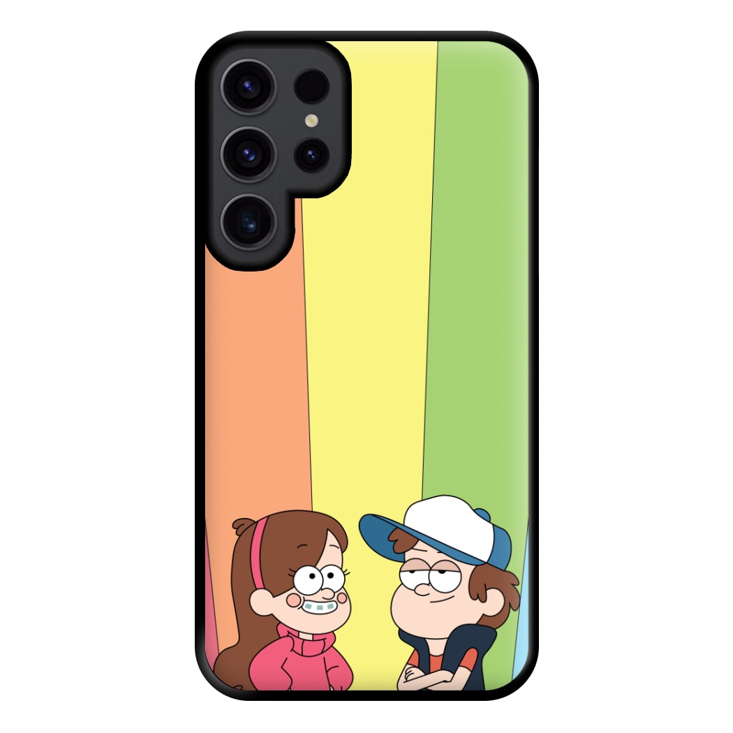 Mabel And Dipper Rainbow Phone Case for Galaxy S23 Ultra