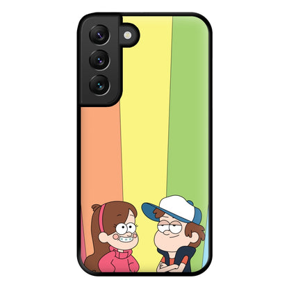 Mabel And Dipper Rainbow Phone Case for Galaxy S22 Plus