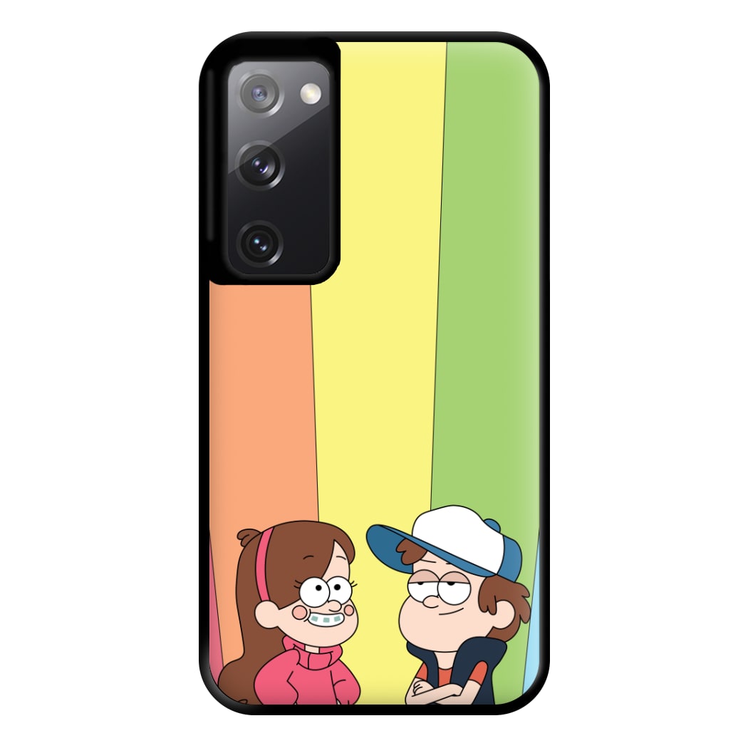 Mabel And Dipper Rainbow Phone Case for Galaxy S20FE