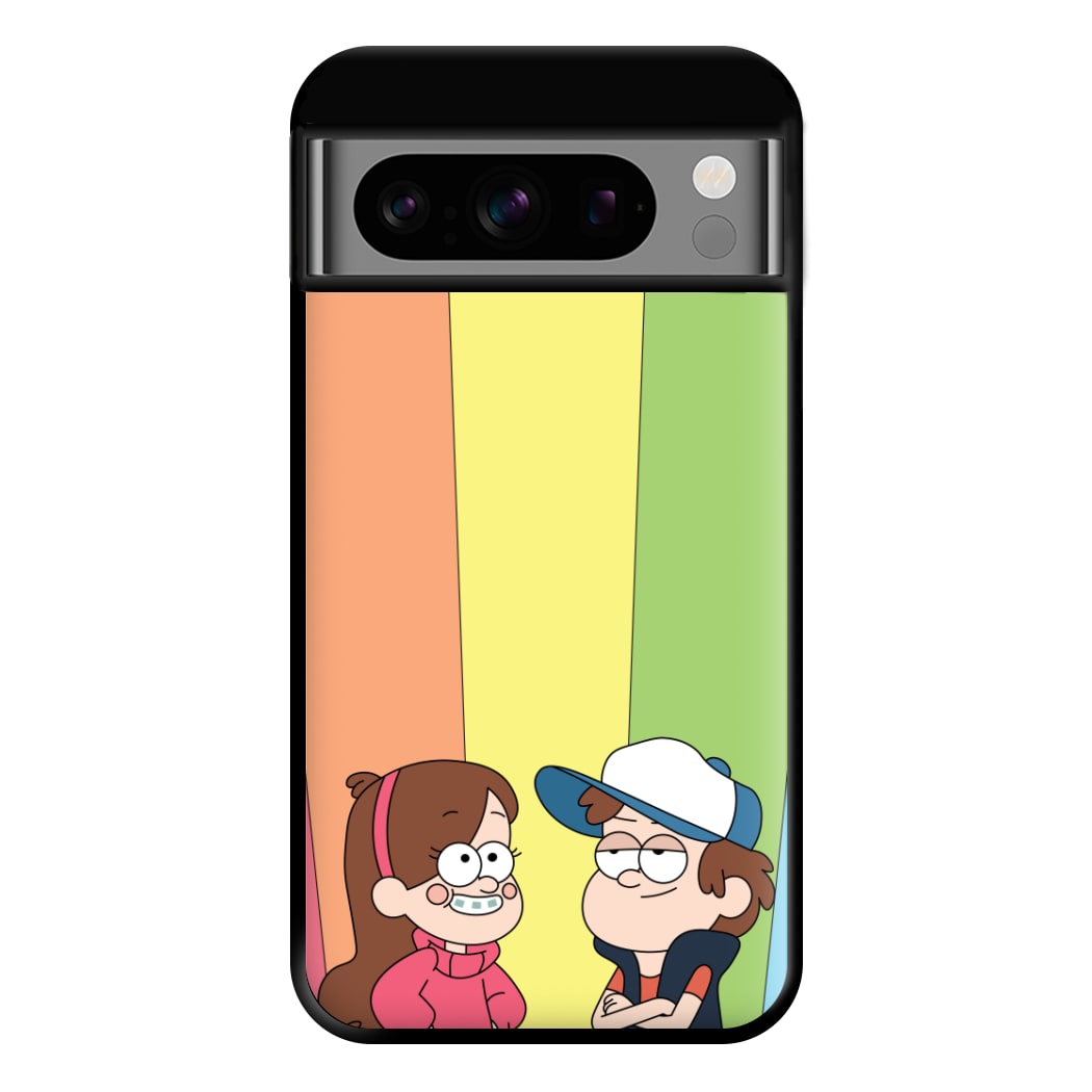 Mabel And Dipper Rainbow Phone Case for Google Pixel 8 Pro