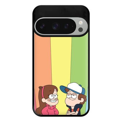 Mabel And Dipper Rainbow Phone Case for Google Pixel 9 Pro XL