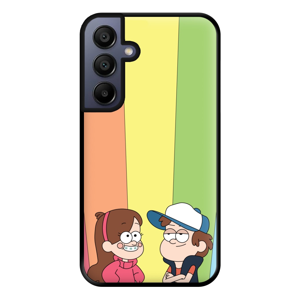 Mabel And Dipper Rainbow Phone Case for Galaxy A15