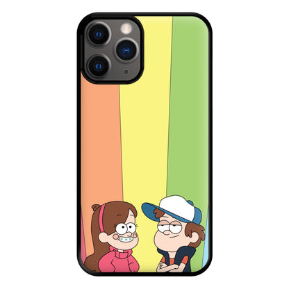 Mabel And Dipper Rainbow Phone Case for iPhone 12 Pro Max