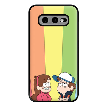 Mabel And Dipper Rainbow Phone Case for Galaxy S10e