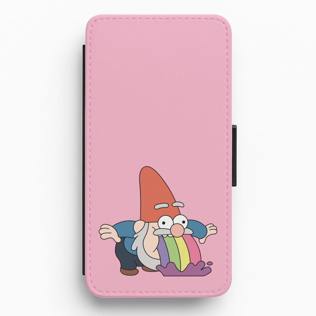 Garden Gnome Rainbow Flip / Wallet Phone Case