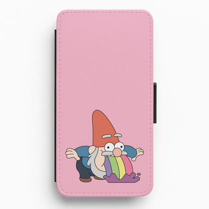 Garden Gnome Rainbow Flip / Wallet Phone Case