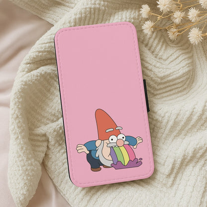 Garden Gnome Rainbow Wallet Phone Case