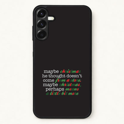 Green Creature Quote Phone Case for Galaxy A17