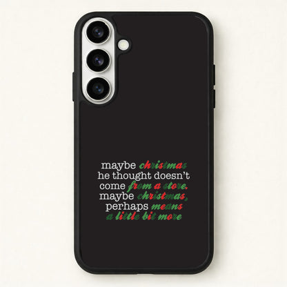 Green Creature Quote Phone Case for Galaxy S26