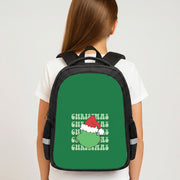 Green Creature Christmas Backpack 4