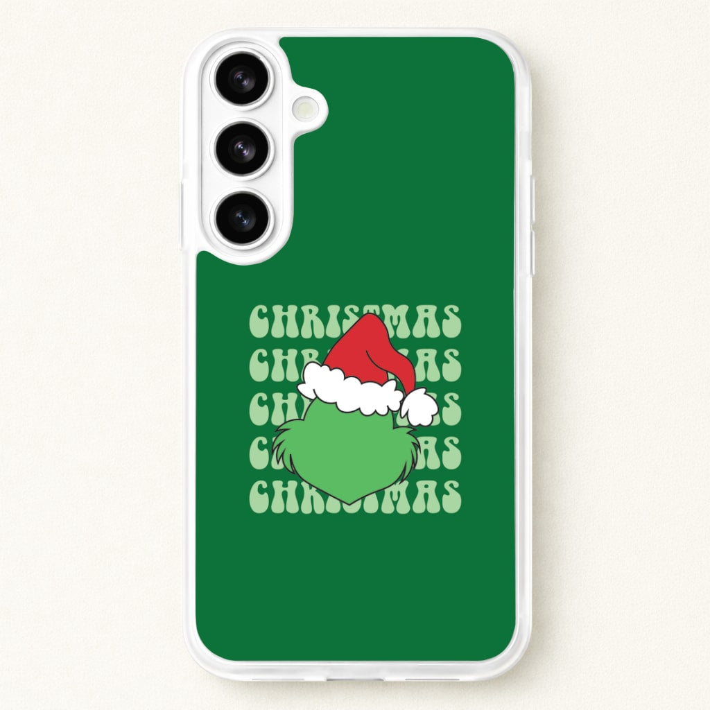 Green Creature Christmas Phone Case for Galaxy S26 Plus