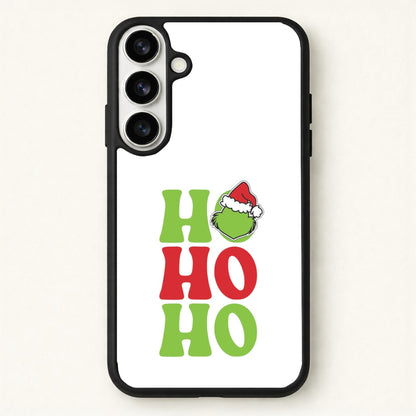Green Ho Ho Ho Phone Case for Galaxy S26 Plus