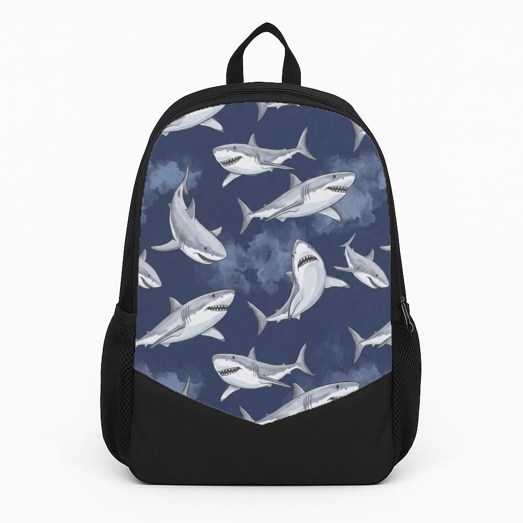 Grinning Shark Pattern Backpack