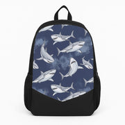 Grinning Shark Pattern Backpack 1