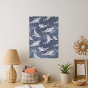 Grinning Shark Pattern Poster 2