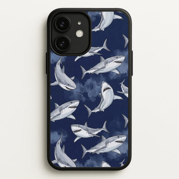 Grinning Shark Pattern Phone Case - iPhone 11 / Standard