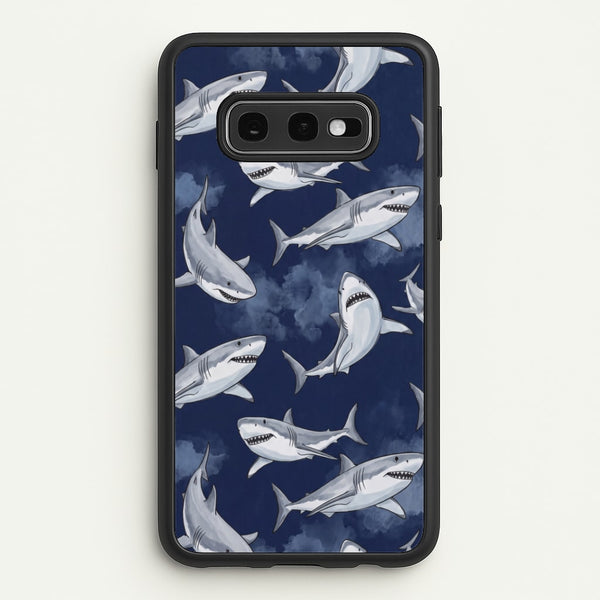 Grinning Shark Pattern Phone Case - Galaxy S10e / Standard