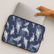 Grinning Shark Pattern Laptop Sleeve 2