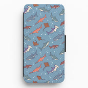 Shark & Ray Shoal Flip / Wallet Phone Case 1