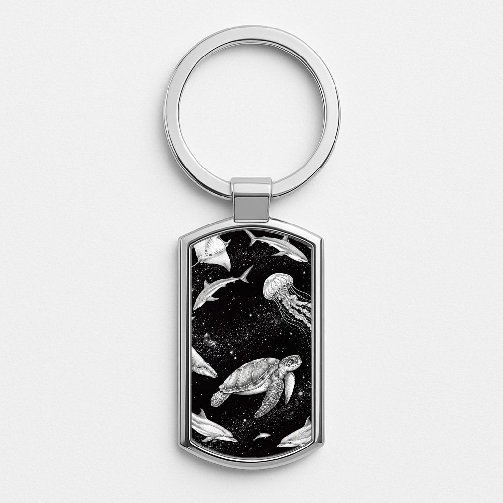Midnight Deep Sea Luxury Keyring