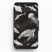 Midnight Deep Sea Flip / Wallet Phone Case 1