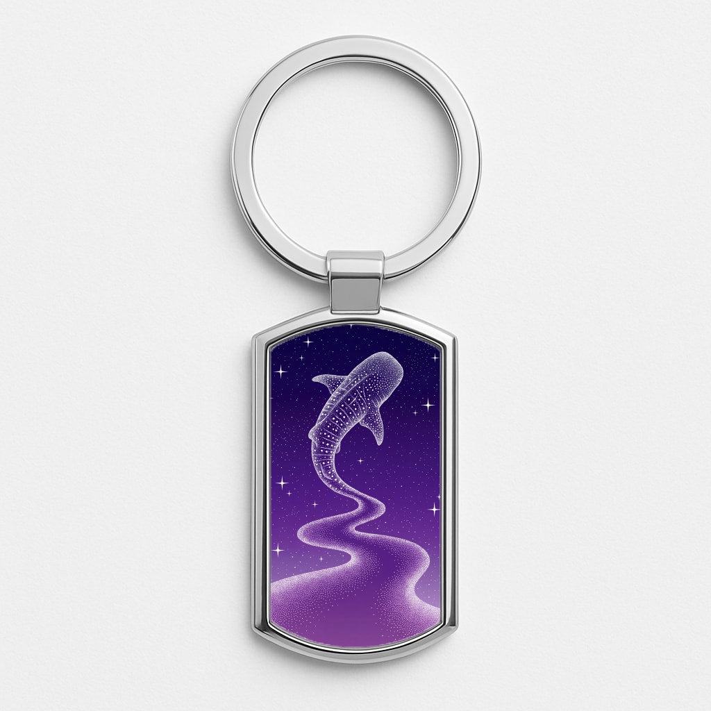 Starlit Whale Shark Luxury Keyring
